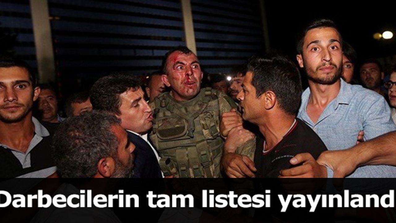 Darbecilerin tam listesi yayınlandı