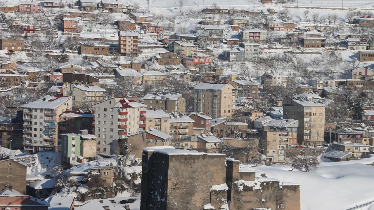 Bitlis"te kar yağışı yeniden etkili olmaya başladı