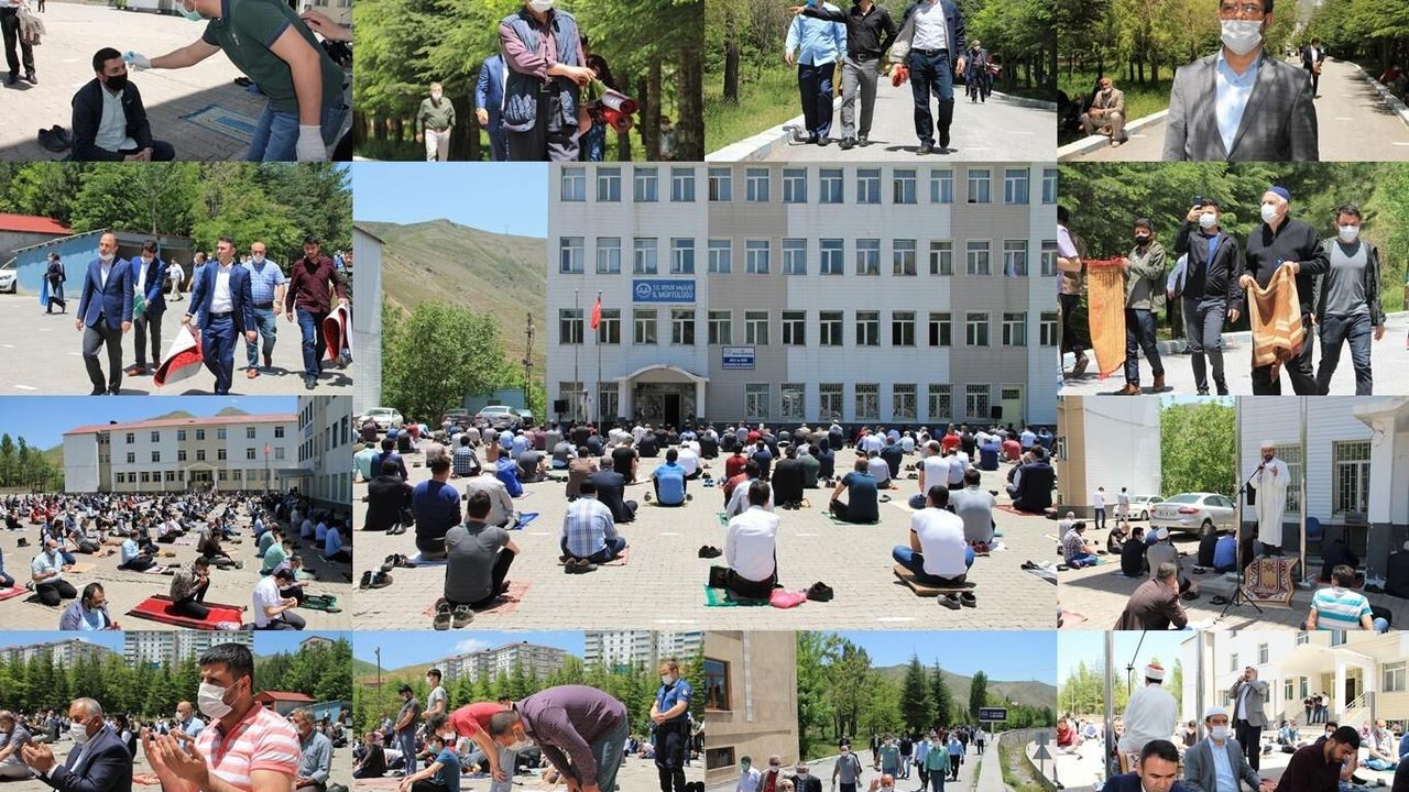 Bitlis’te 65 yaş üstü ve 18 yaş altı vatandaşların olmadığı ilk cuma namazı kılındı