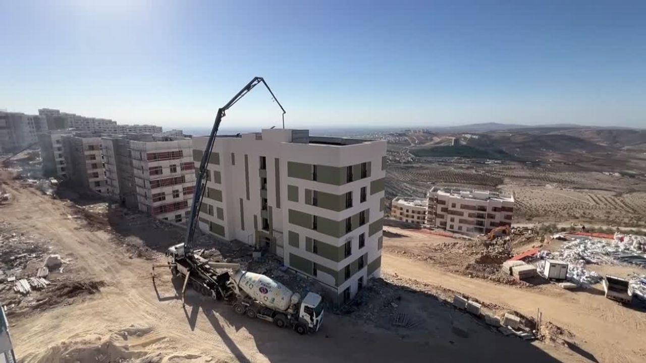 Kilis'te deprem konutları Aralık sonunda teslim ediliyor