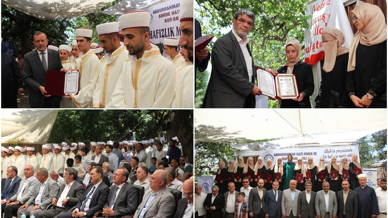Bitlis'te eğitimini tamamlayan 83 hafız için icazet töreni düzenlendi