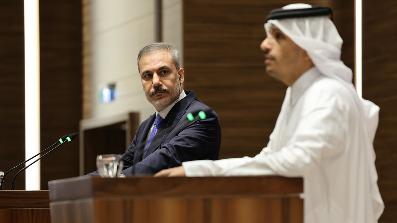 Bakan Fidan ile Al Sani'den Katar'da önemli açıklamalar