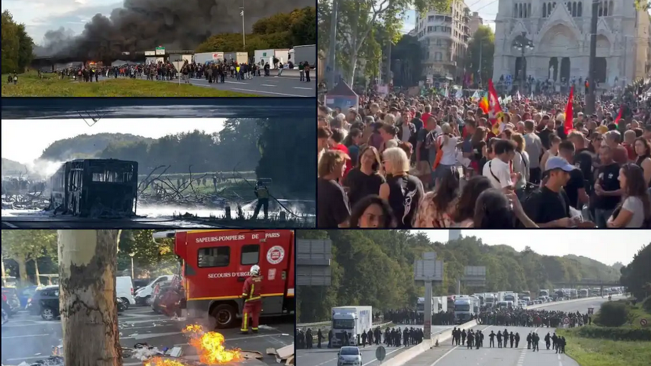 Fransa’da sokaklar alev alev: “Her Şeyi Engelle” protestolarında 200 gözaltı