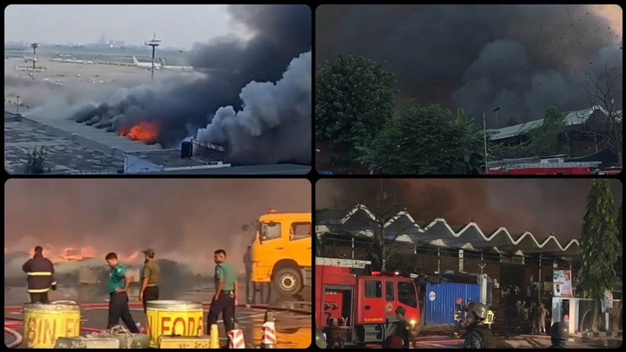 Tam 26 saat sürdü: Havalimanındaki yangın söndürüldü!