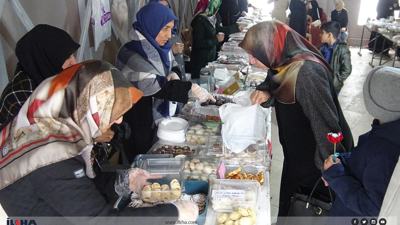 Malatya'da Gazze için hayır çarşısı kuruldu!
