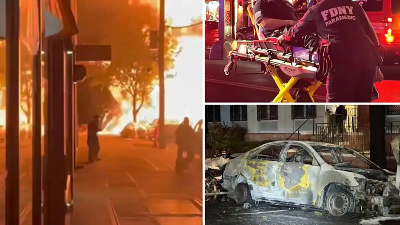 Otomobilin alev almasının ardından patlamada meydana geldi!