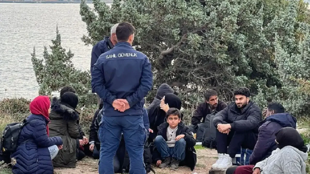 İzmir’de 17 düzensiz göçmen yakalandı!