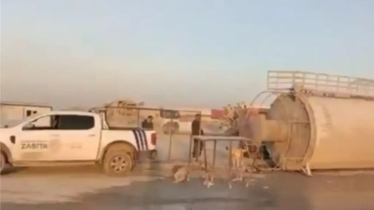 Yola beton dökülmesi üzerine firmanın faaliyeti durduruldu!