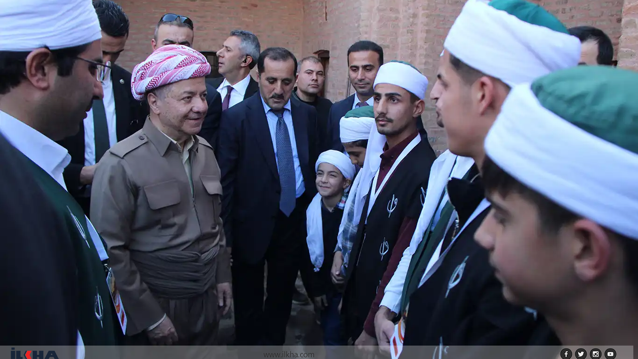 KDP lideri Barzani Cizre’de tarihi mekanları gezdi