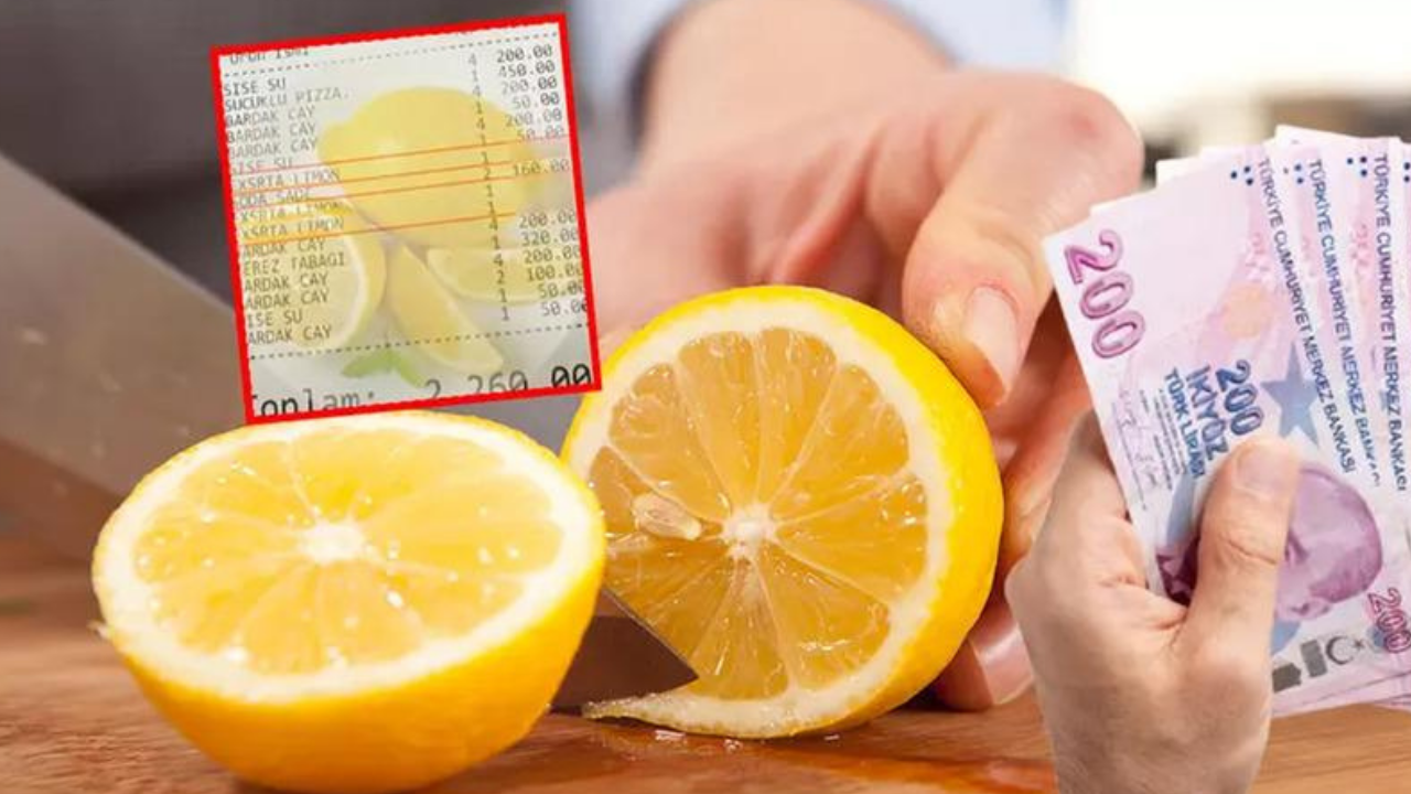 İstanbul’da çay + limon = şok fatura! İnternet şu an bunu konuşuyor..