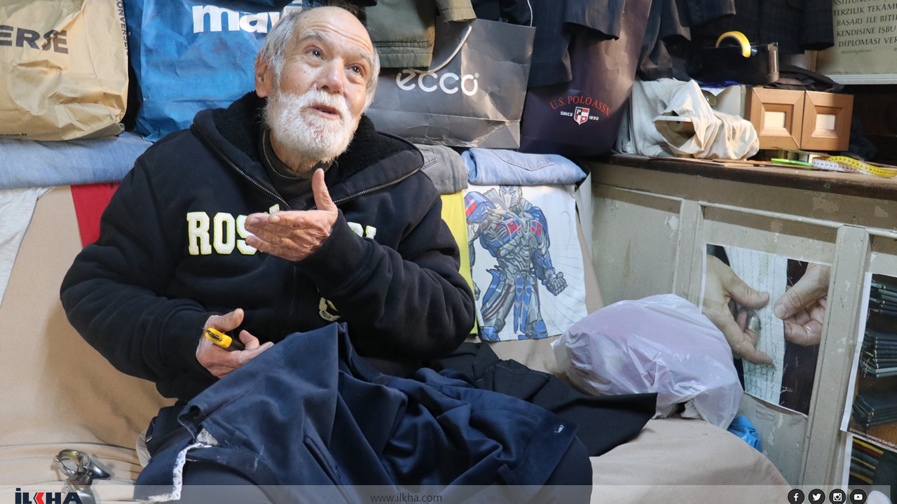 67 yıldır aynı yerde terzilik yapıyor