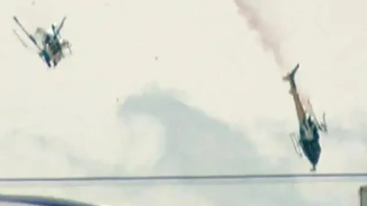 ABD’de iki helikopter havada çarpıştı