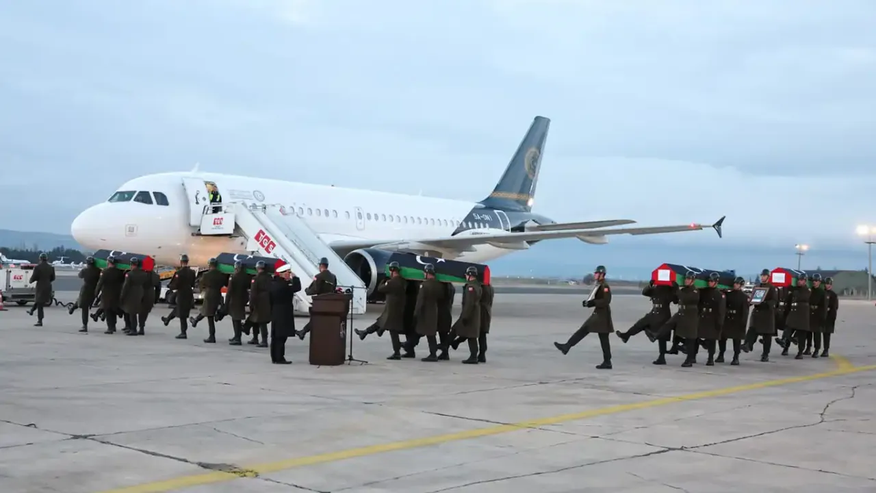 Libyalı komutanların naaşları uğurlandı!