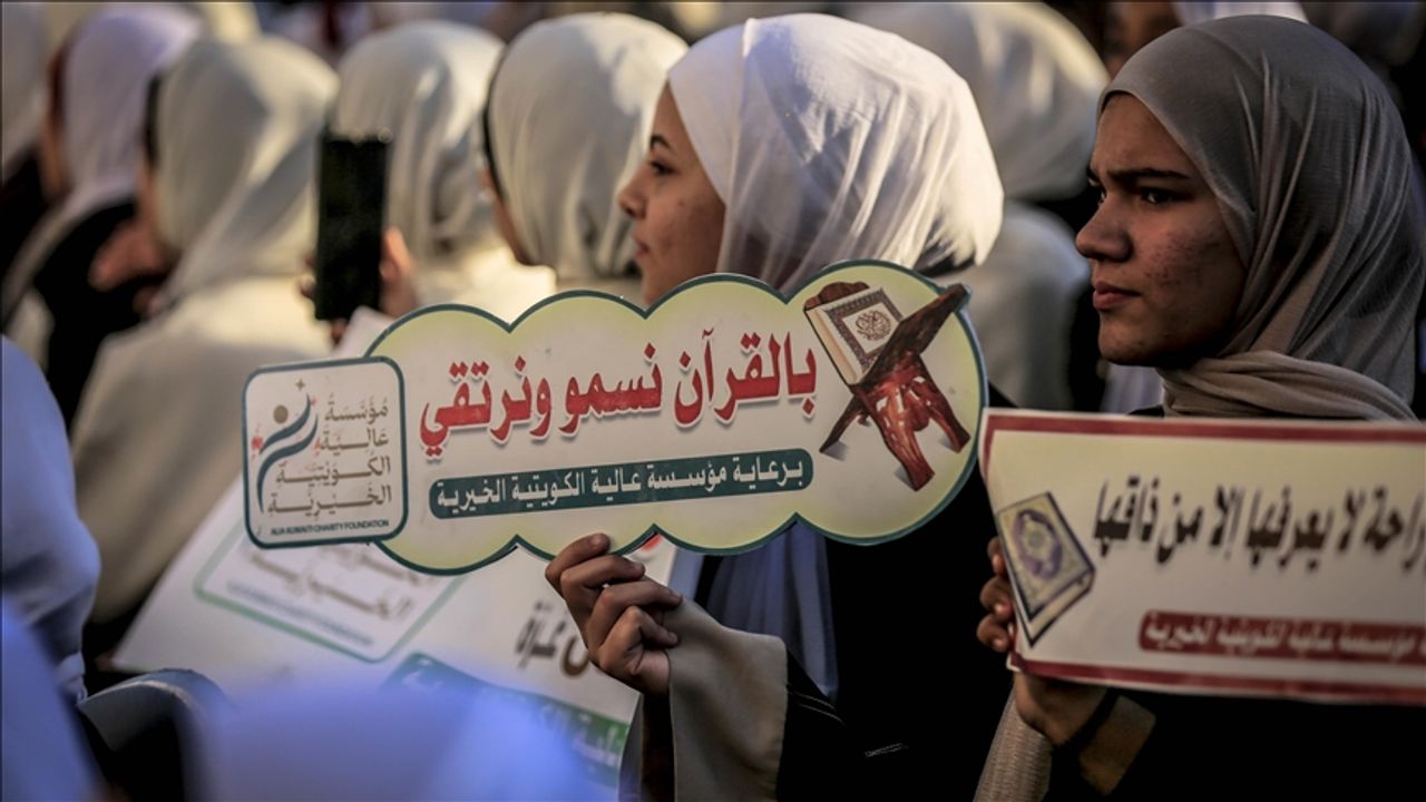 Gazze Şeridi’nde 500 hafız için icazet töreni düzenlendi