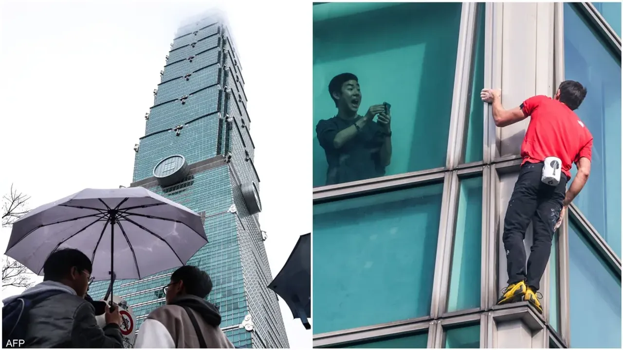 508 metrelik gökdelene çıplak elle tırmandı