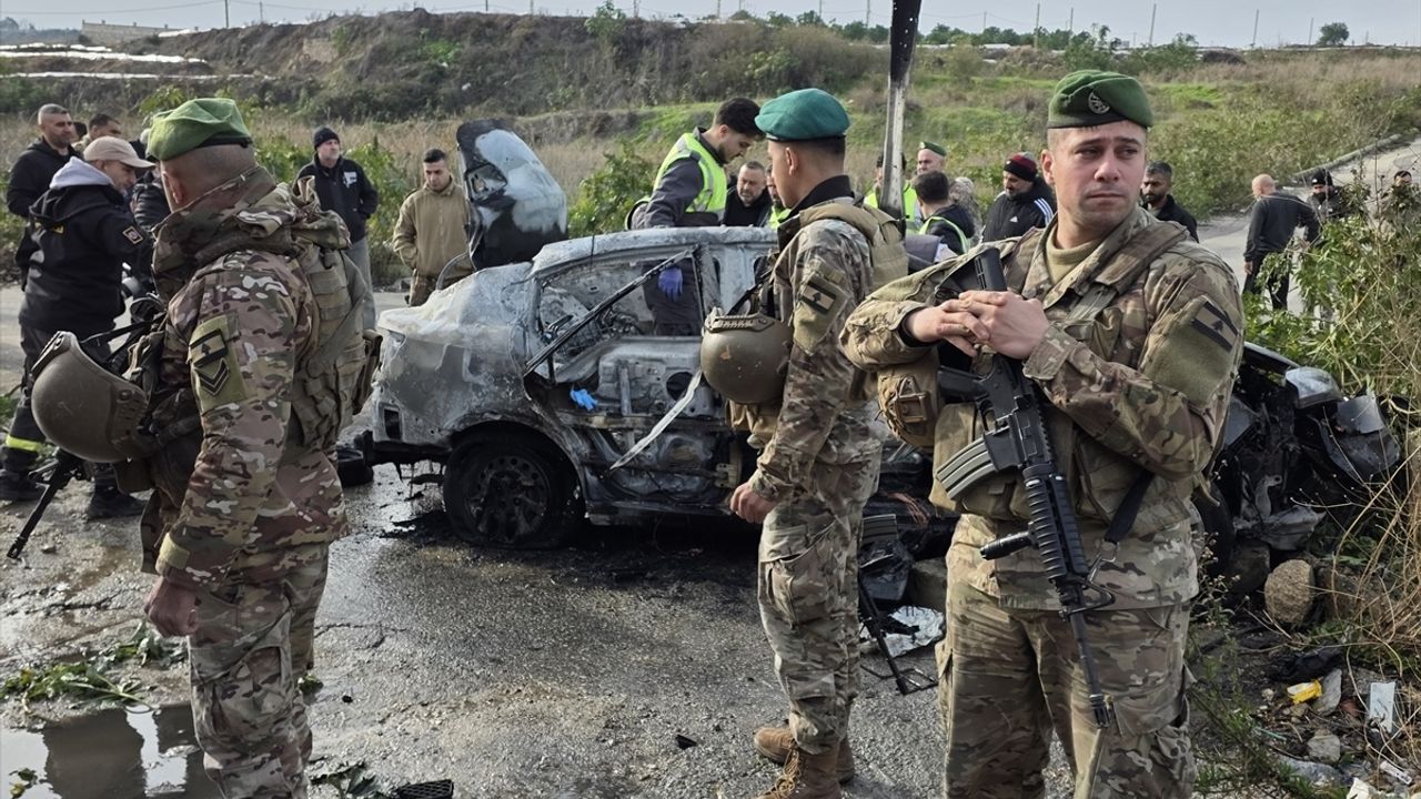 Lübnan'da işgal saldırısı: Bir araç hedef alındı!