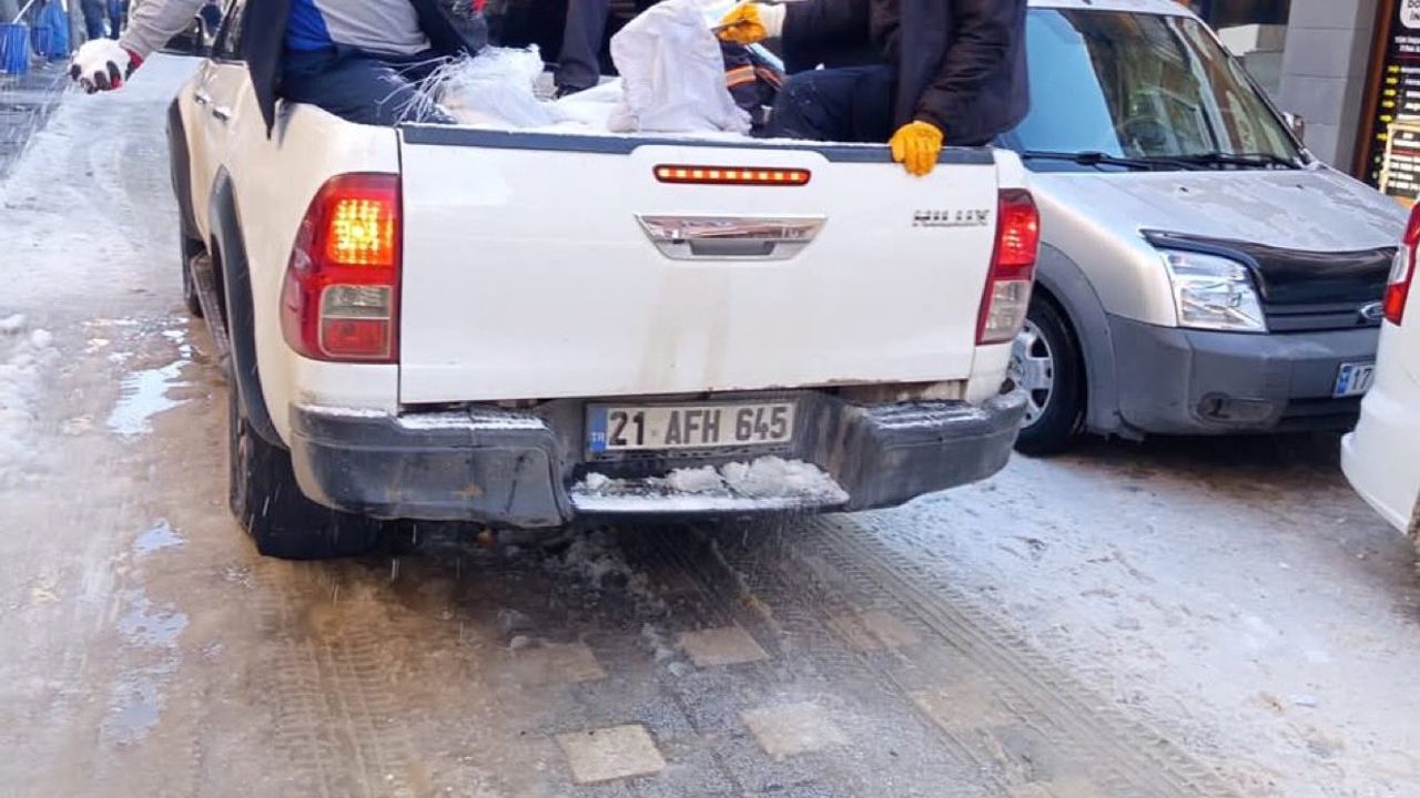 Diyarbakır'da DEM'li belediye yolu böyle tuzladı: Tuzluk kullansaydınız