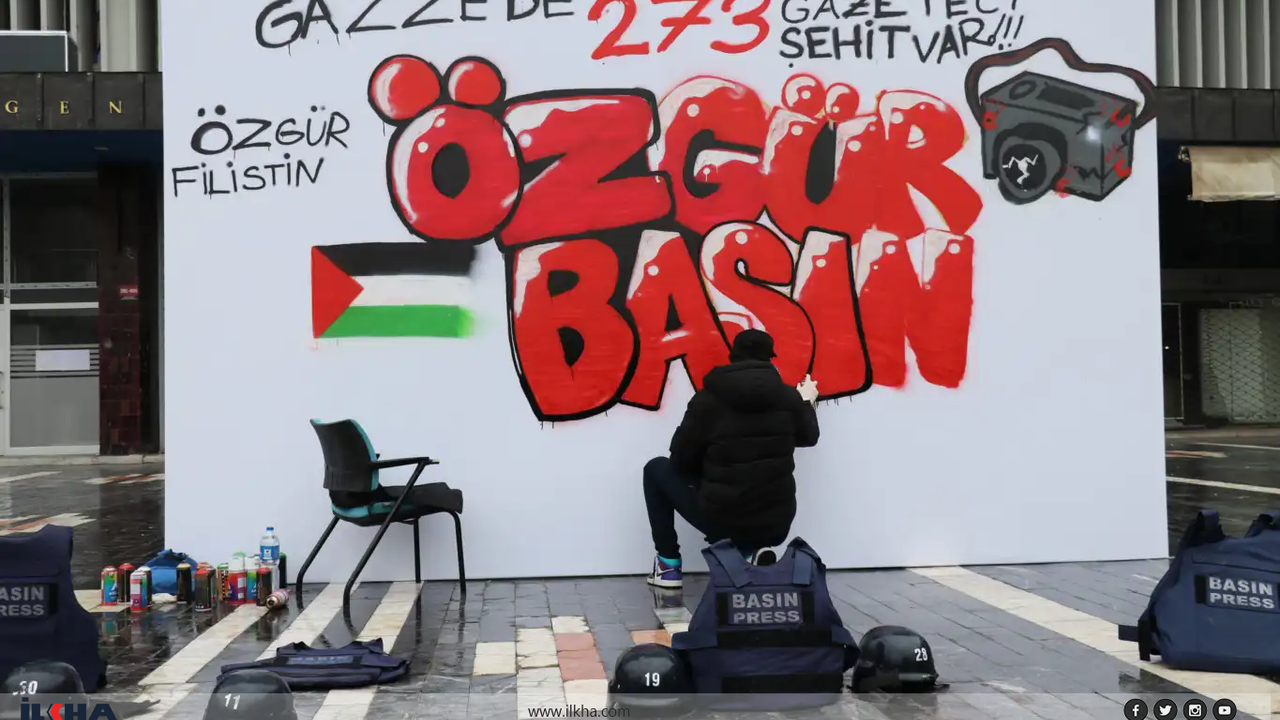 ANFİDAP’tan Gazze’de şehit edilen gazeteciler için anlamlı etkinlik!