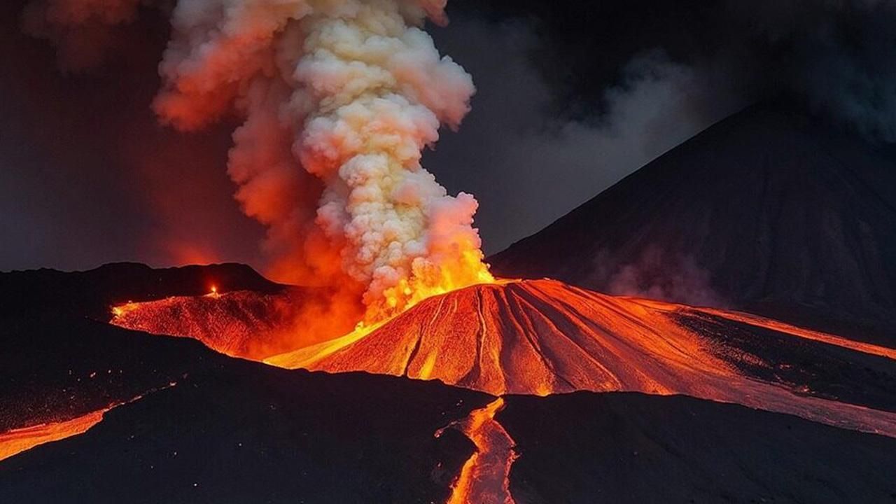 Helikopterin enkazı, Aso Yanardağı'ndaki kraterde bulundu!