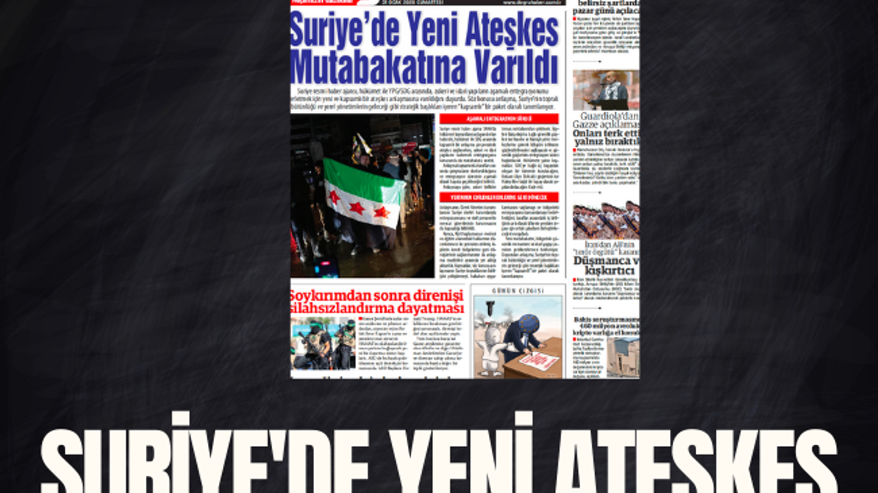 SURİYE'DE YENİ ATEŞKES  MUTABAKATINA VARILDI