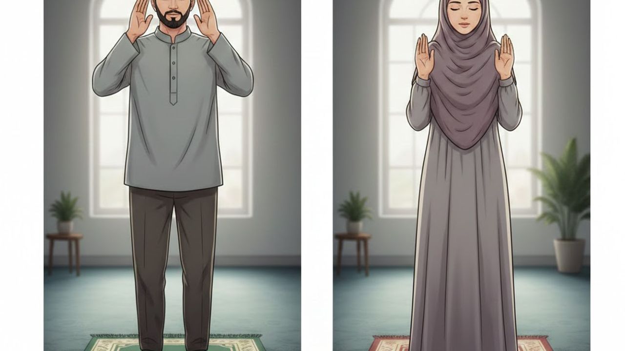 Hanefi ve Şafiilere göre öğle namazı nasıl kılınır? Görsele dayalı ayrıntılı anlatım