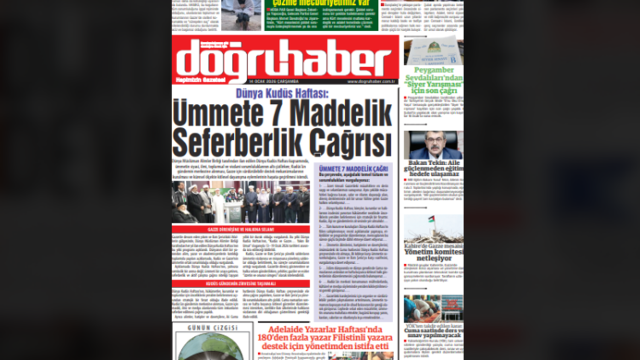 Dünya Kudüs Haftası: Ümmete 7 Maddelik Seferberlik Çağrısı