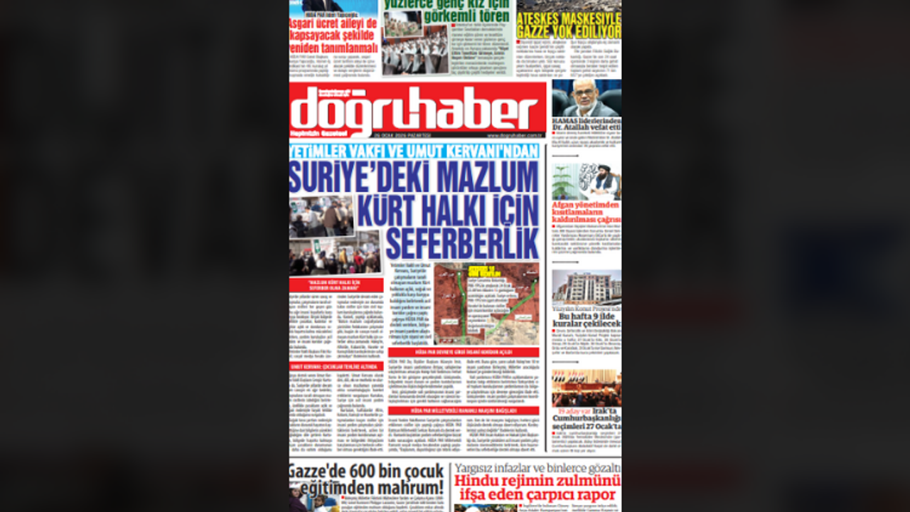 Yetimler Vakfı ve Umut Kervanı’ndan Suriye’deki Mazlum Kürt Halkı İçin Seferberlik