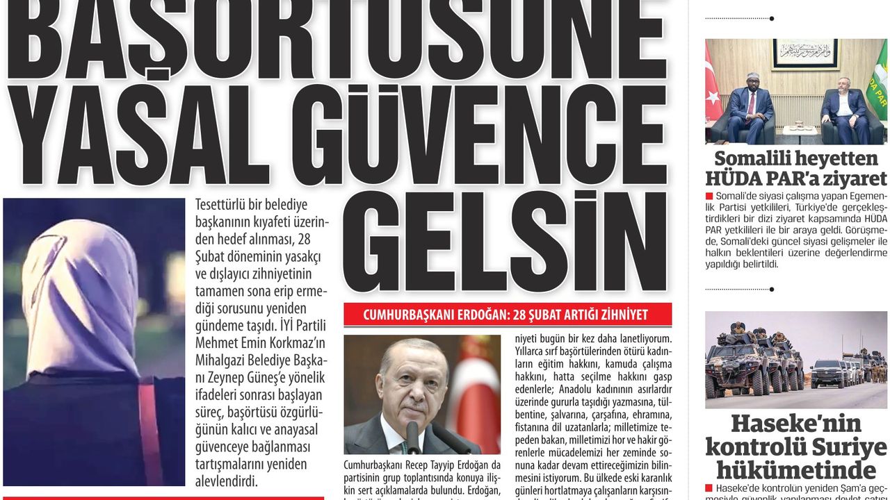 28 Şubat Karanlığı Artık Bitsin, Başörtüsüne Yasal Güvence Gelsin