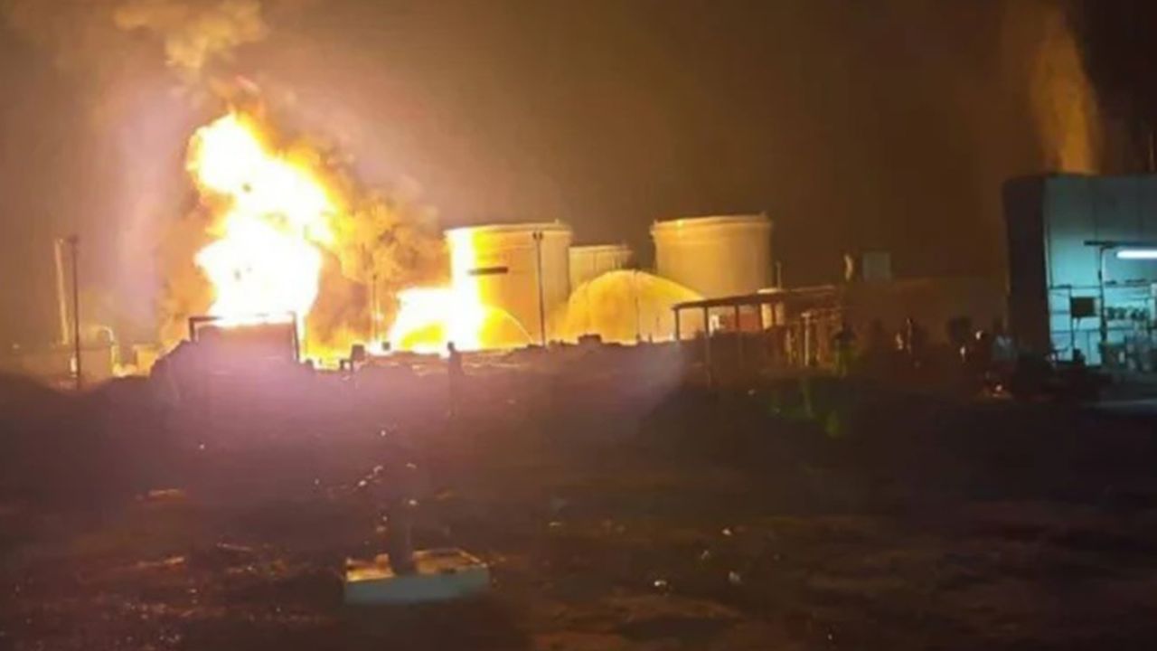 Irak’ta petrol rafinerisinde yangın!