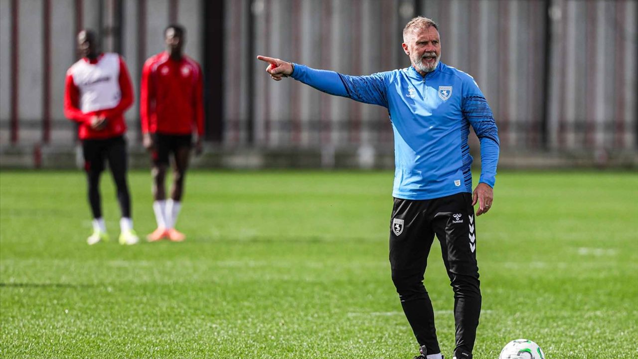 Samsunspor, Shkendija maçının hazırlıklarını tamamladı