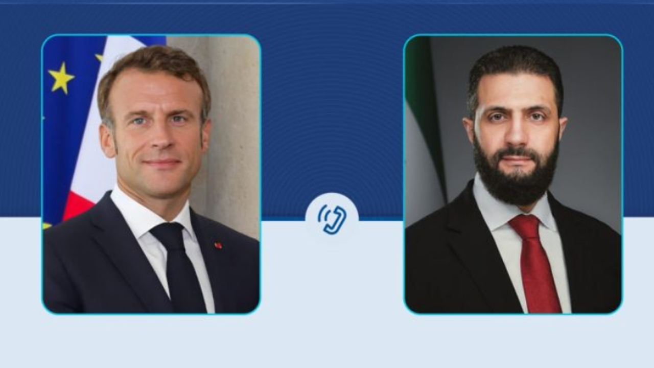 Şara ve Macron Bölgesel Gelişmeleri ve İstikrarı Görüştü