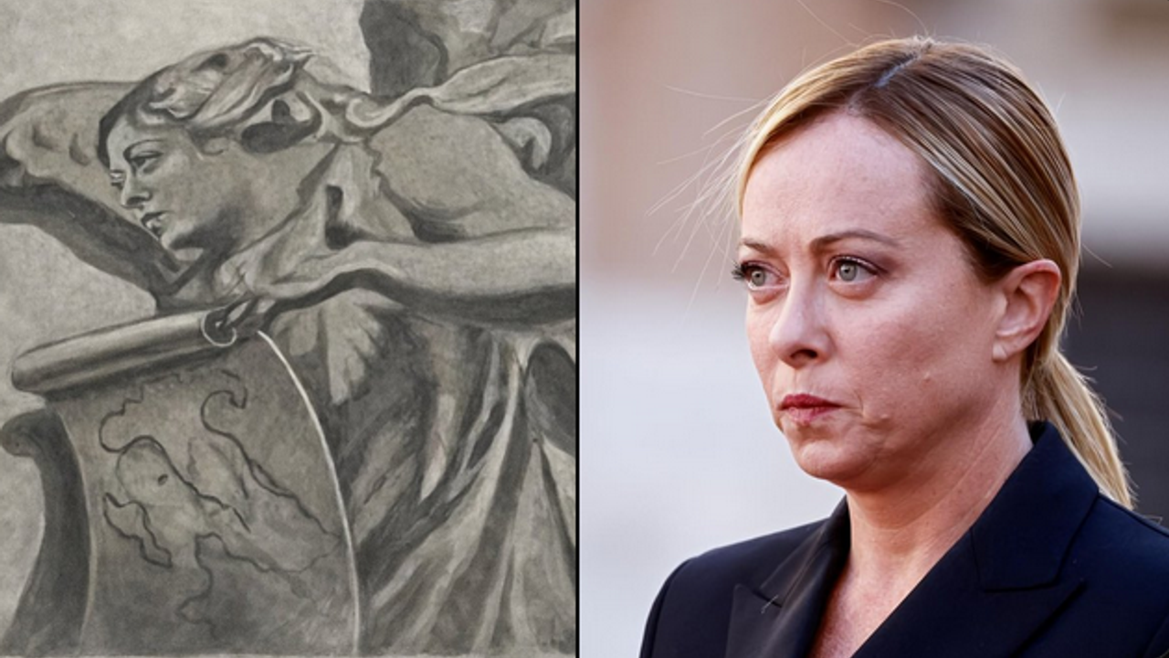 Kilisedeki melek sureti Meloni'nin yüzüyle değiştirildi! İtiraf geldi