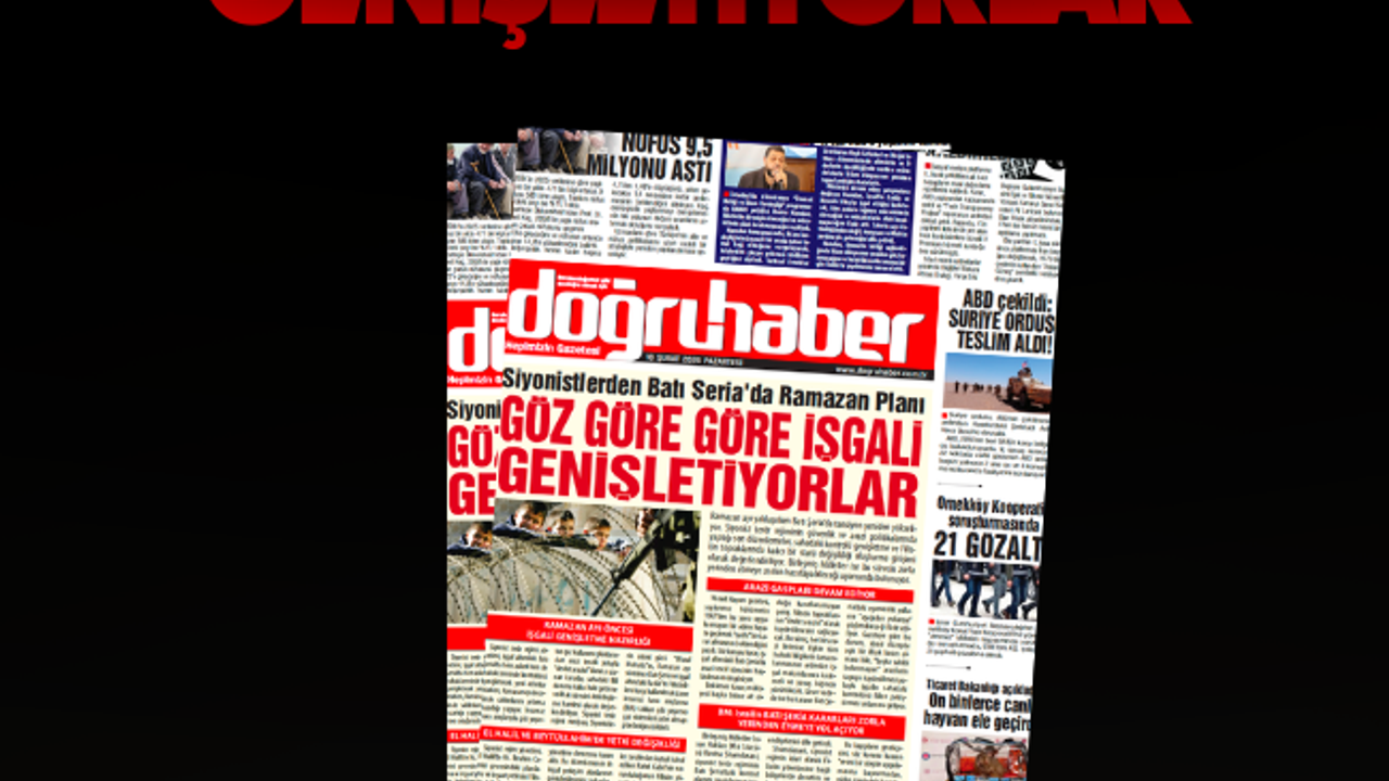 Siyonistlerden Batı Şeria’da Ramazan Planı GÖZ GÖRE GÖRE İŞGALİ  GENİŞLETİYORLAR