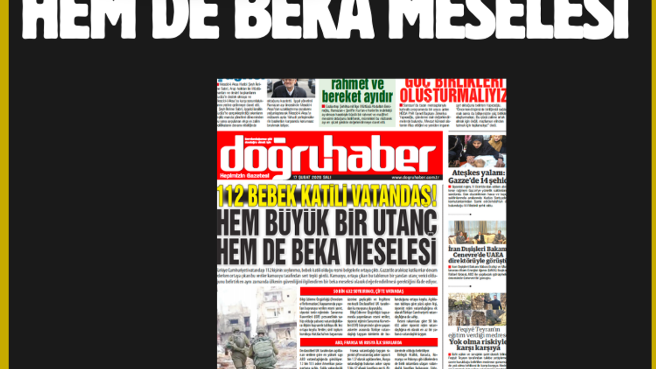 112 Türkiye Vatandaşı Siyonistlerin Ordusunda  HÜDA PAR’ın Teklifi Neden Bekletiliyor?