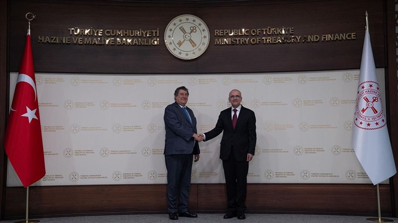 Bakan Şimşek ile Avrupa Konseyi Kalkınma Bankası Başkanı Monticelli görüştü