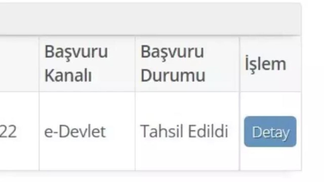 TOKİ başvurusunda, başvuru durumu kısmında yazan "tahsil edildi" ne demek?