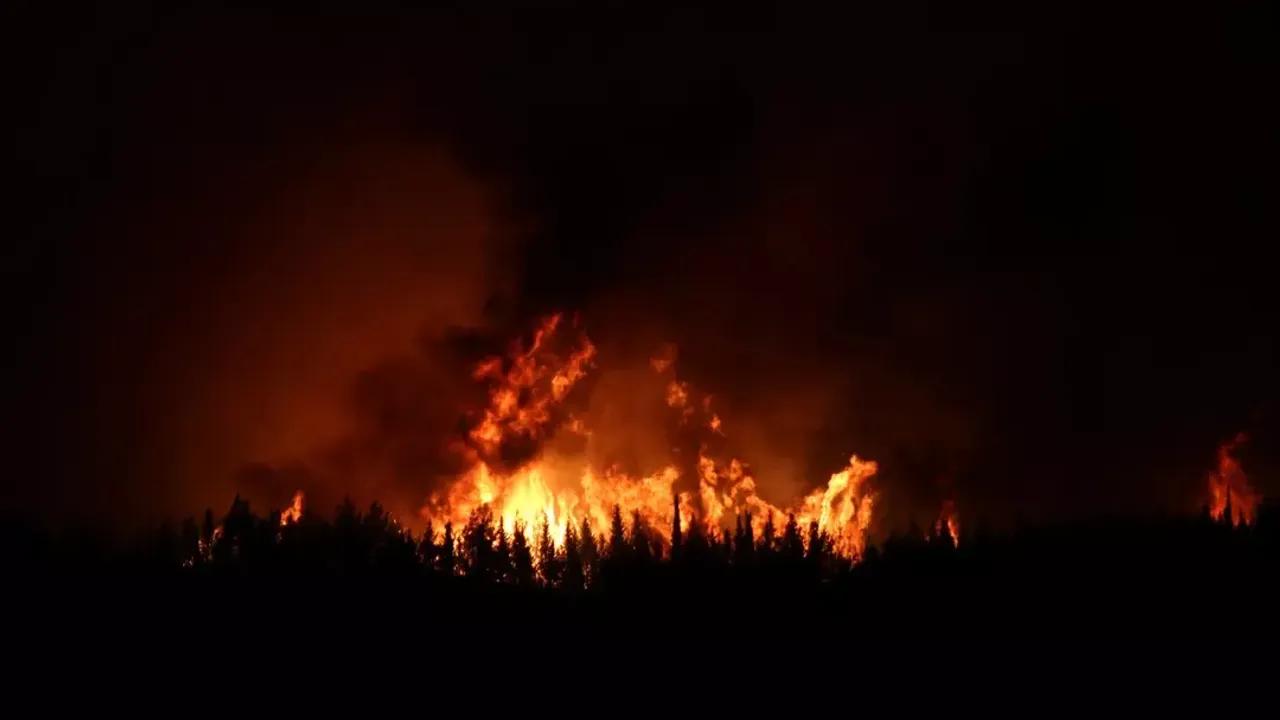 Tarihin en büyük yangınlarından..600 bin dönüm kül oldu