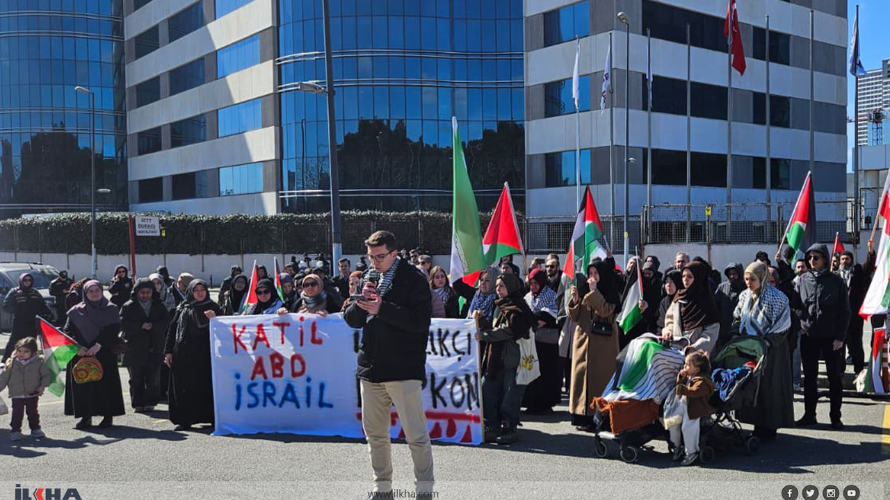 ABD ve işgal rejimine mühimmat desteği protesto edildi!