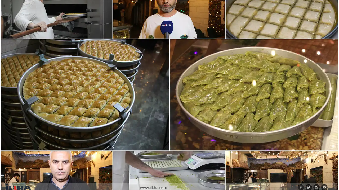Baklava mesaisi: Ustaları siparişlere yetişmeye çalışıyor!