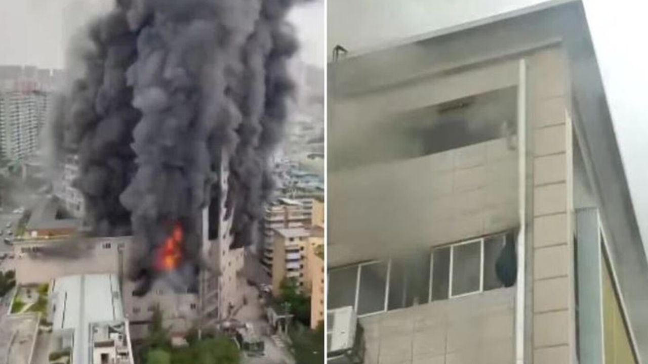 Çin’de Gökdelende Can Pazarı: Çatıda Mahsur Kalanlar Şekilde Kurtarıldı