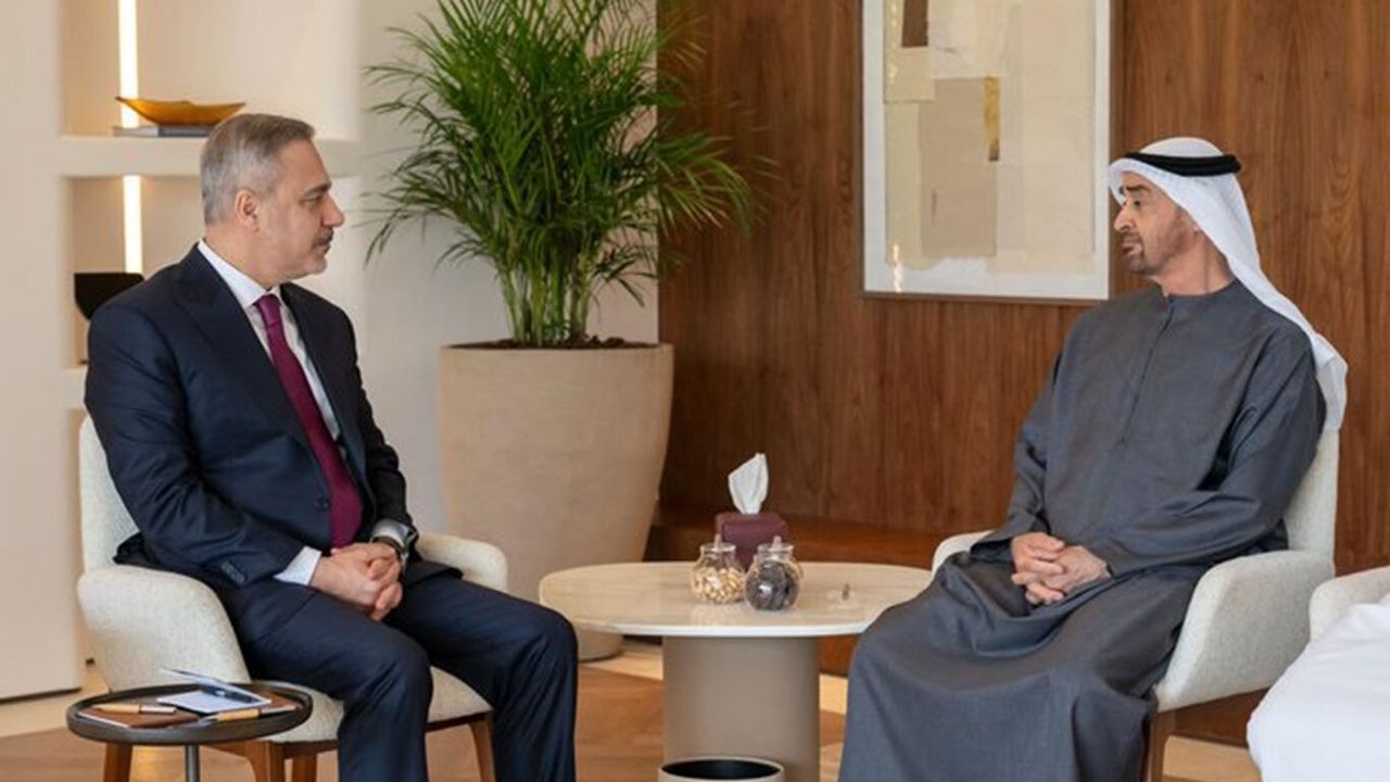 Dışişleri Bakanı Fidan BAE Devlet Başkanı Al Nahyan ile görüştü!