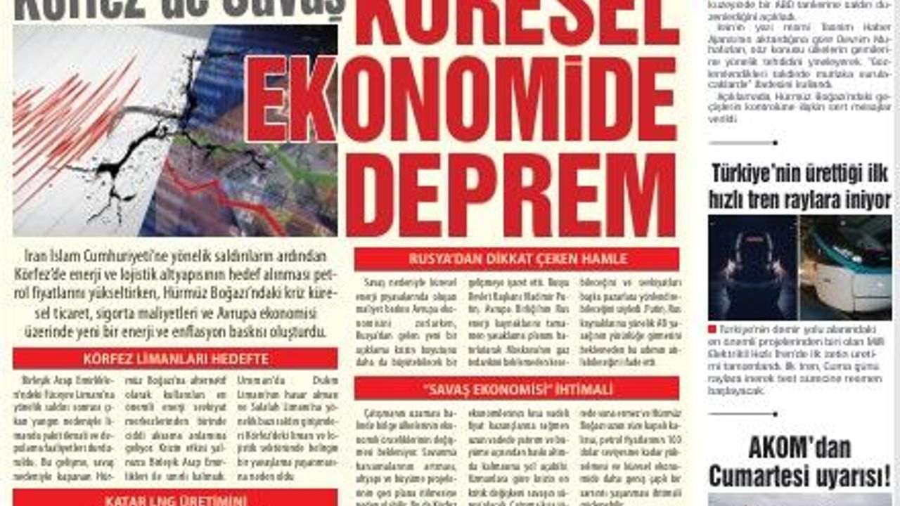 Körfez’de Savaş  Küresel Ekonomide Deprem