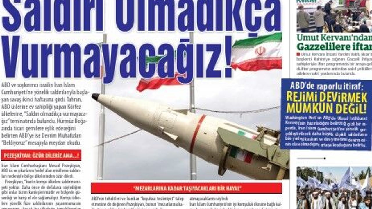 İran'dan Körfezi Rahatlatacak Karar:  Saldırı Olmadıkça Vurmayacağız