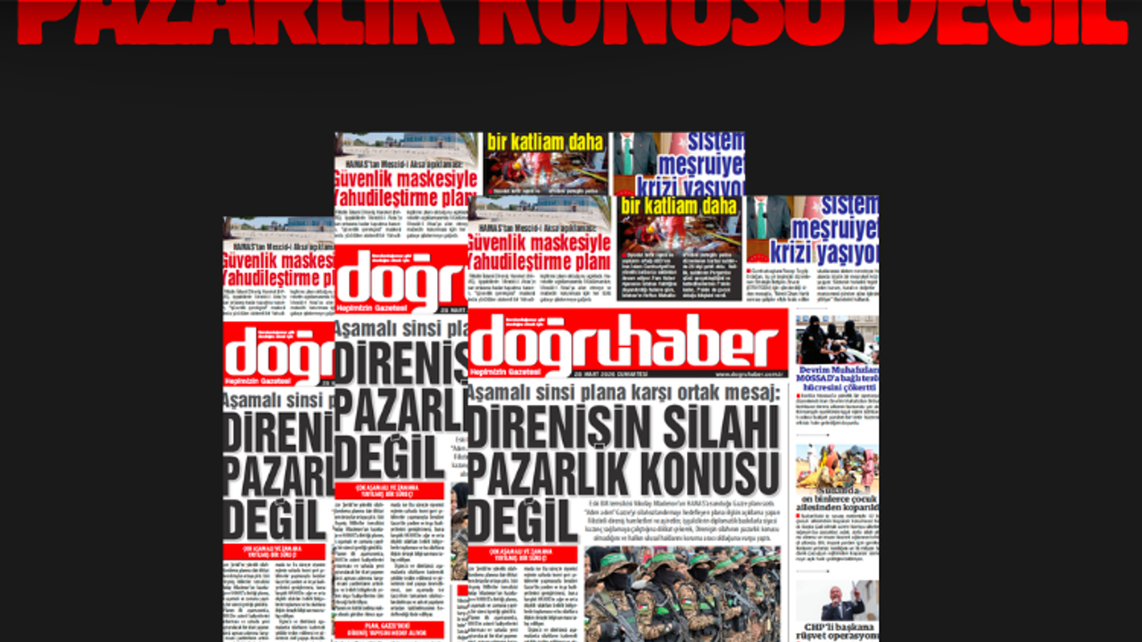 Aşamalı sinsi plana karşı ortak mesaj:  DİRENİŞİN SİLAHI  PAZARLIK KONUSU DEĞİL