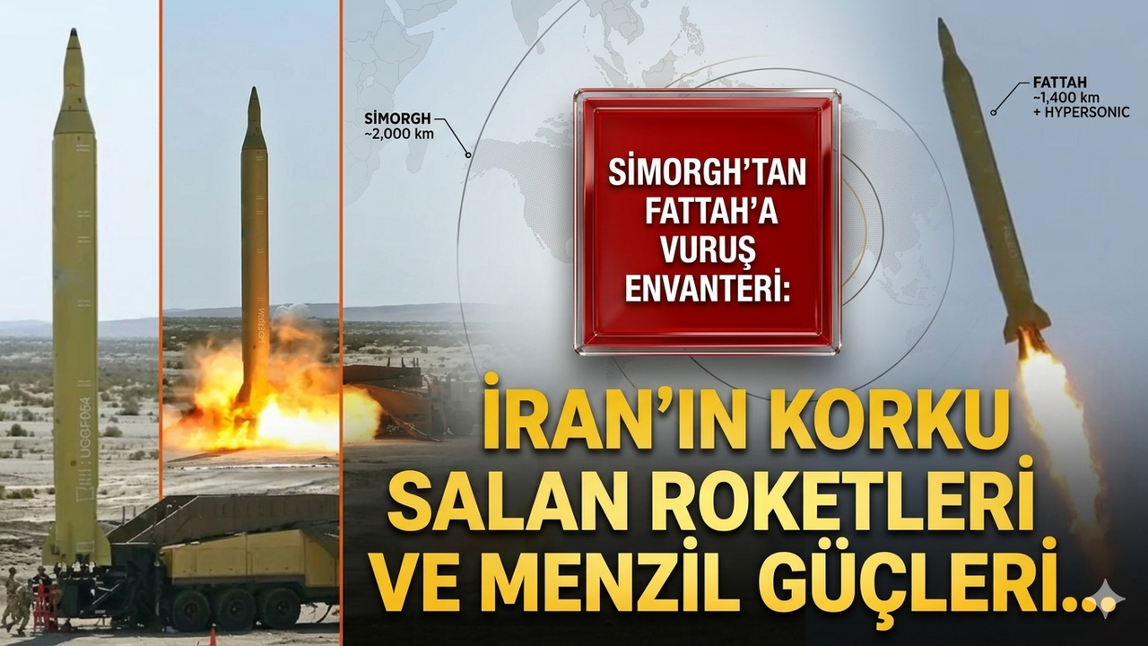 Simorgh’tan Fattah’a vuruş envanteri: İran’ın korku salan roketleri ve menzil güçleri…