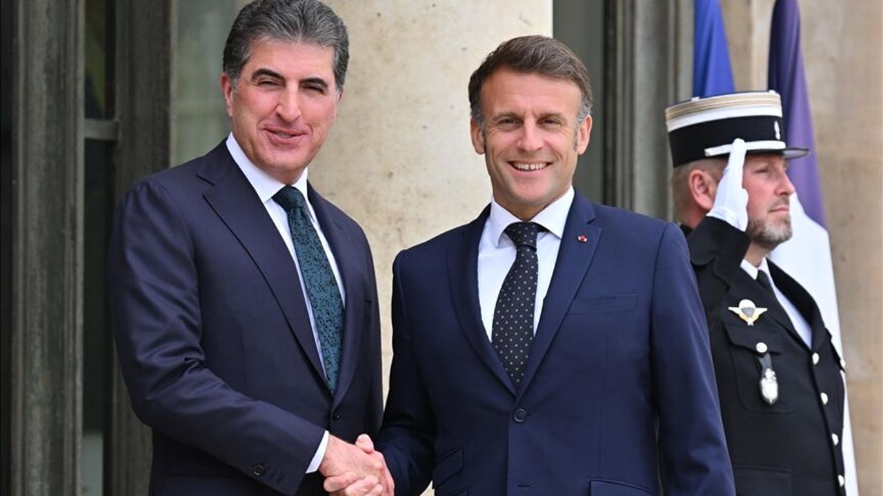 Barzani ile Macron görüştü!