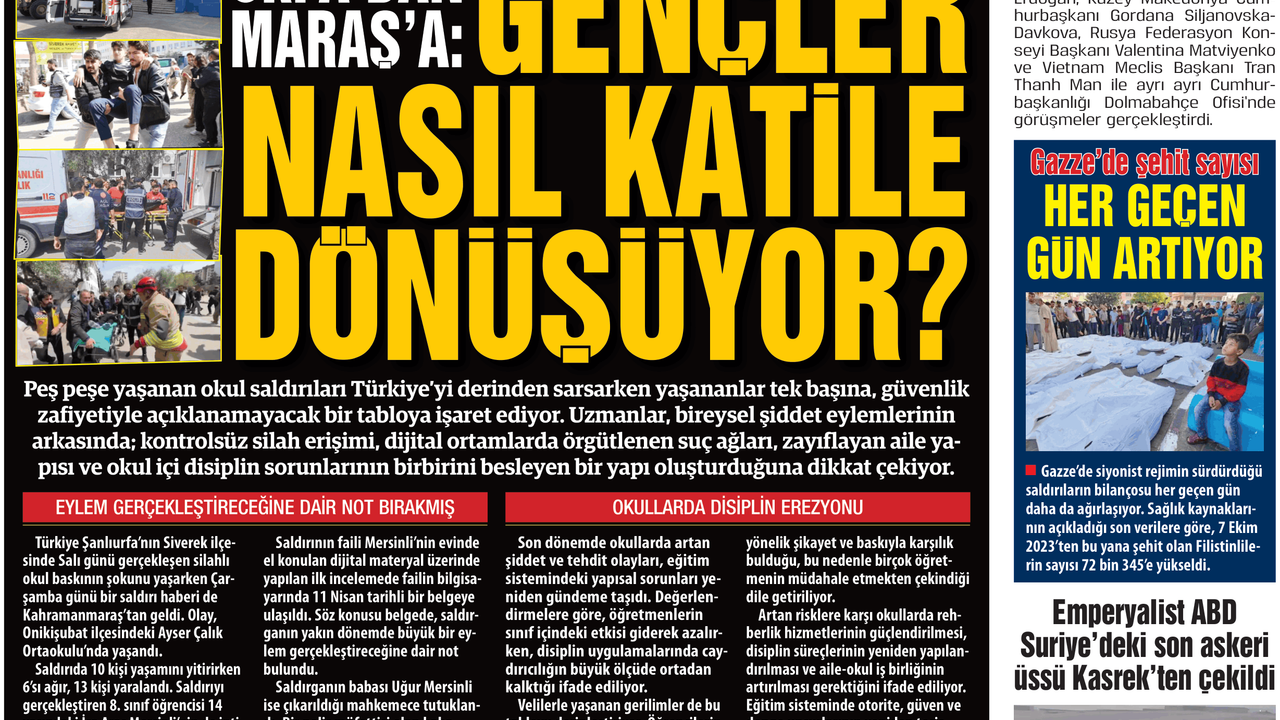 URFA’DAN MARAŞ’A: GENÇLER NASIL KATİLE DÖNÜŞÜYOR?