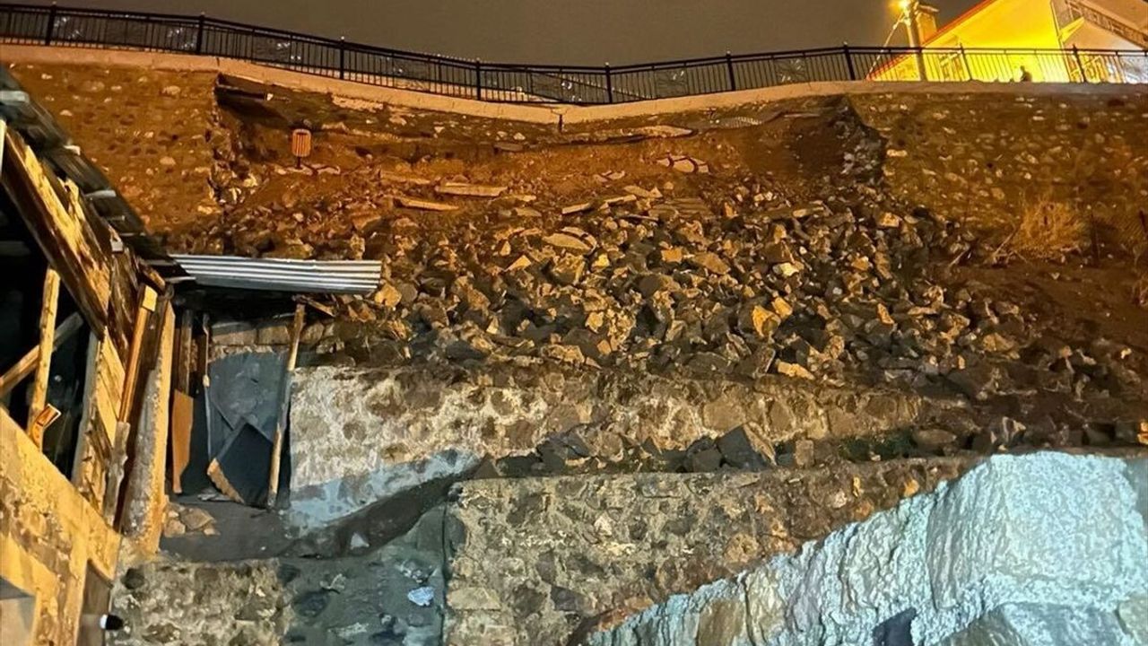 Erzurum heyelan meydana geldi