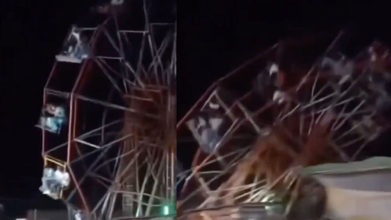 Hindistan'da dönme dolap devrildi: 40 yaralı!