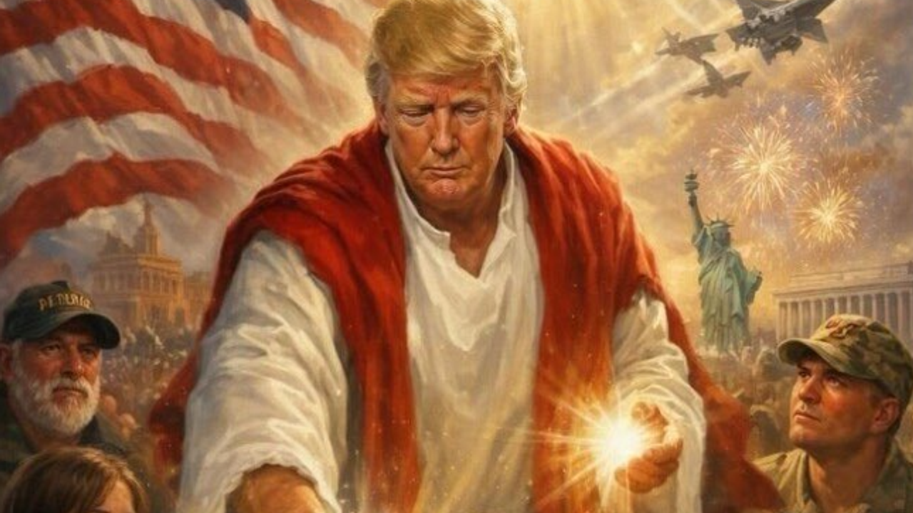 Trump'tan alçak tasvir! Hazreti İsa paylaşımını silmek zorunda kaldı